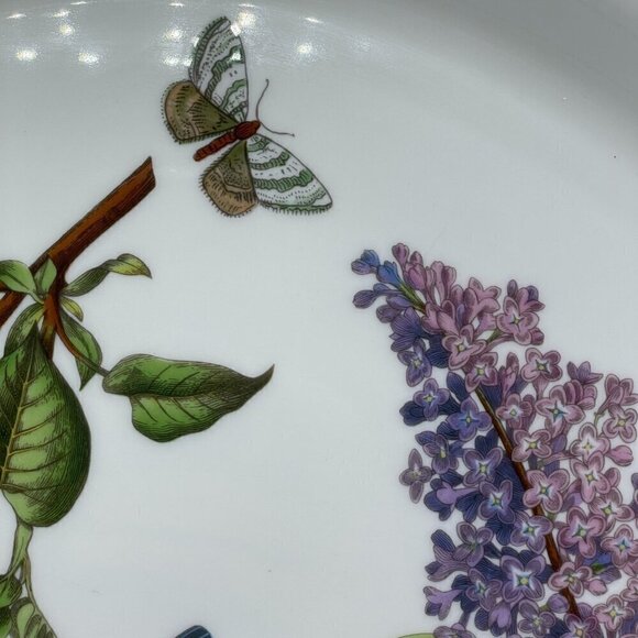Portmeirion Lilacs Fire & Ice Botanic Garden 12" Round Serving Platter England - Picture 6 of 9
